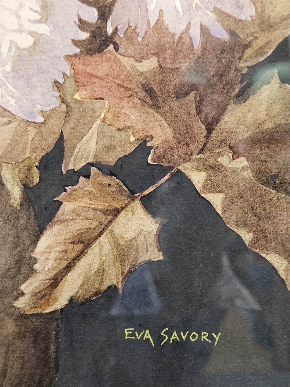 Original Watercolour Painting in Oriental Style Frame by Eva Savory View III