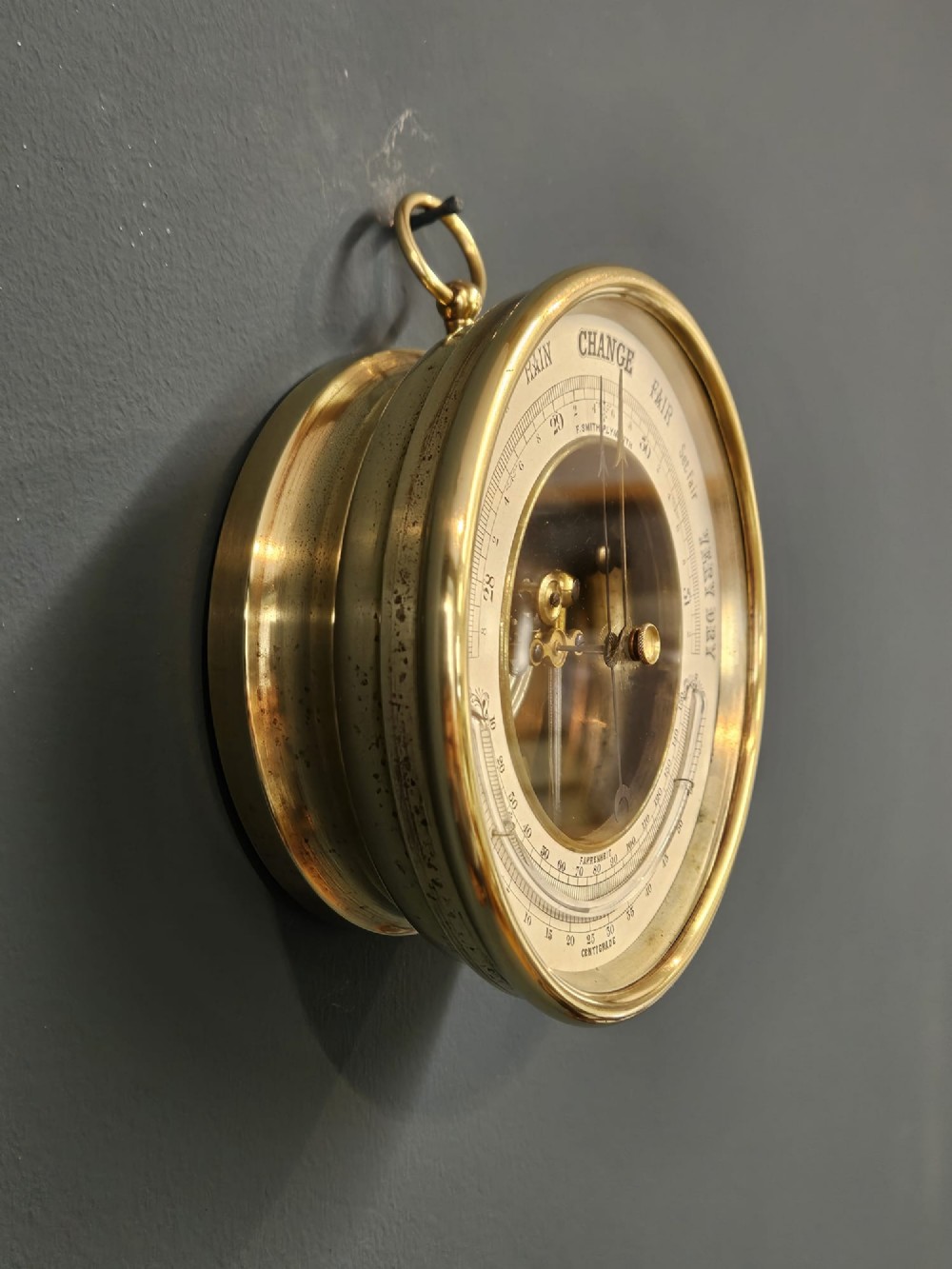 Victorian Skeletonised Marine Barometer View V