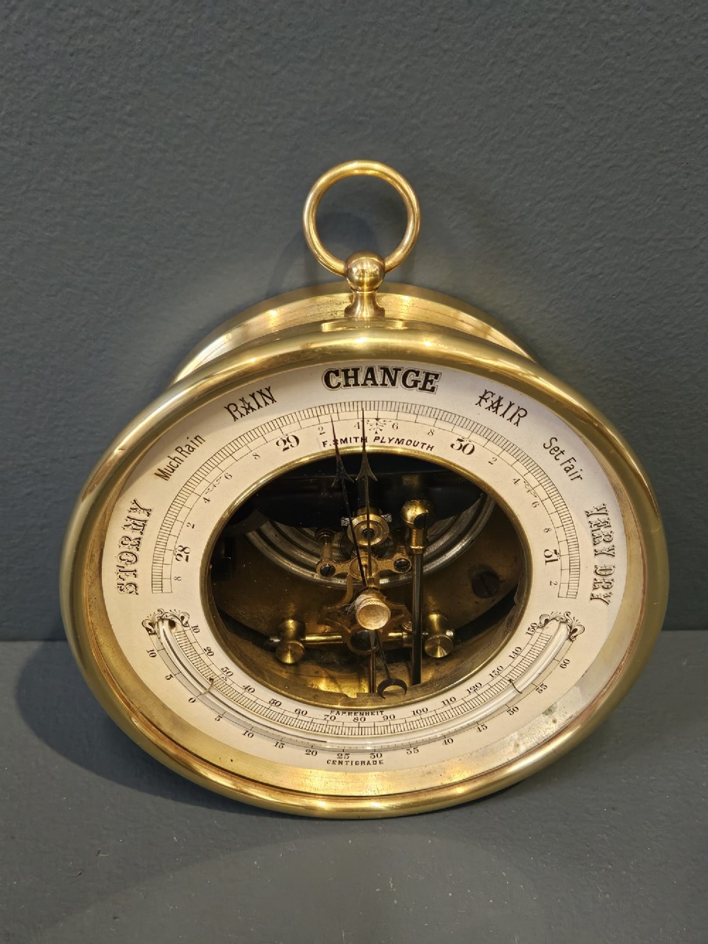 Victorian Skeletonised Marine Barometer View VI