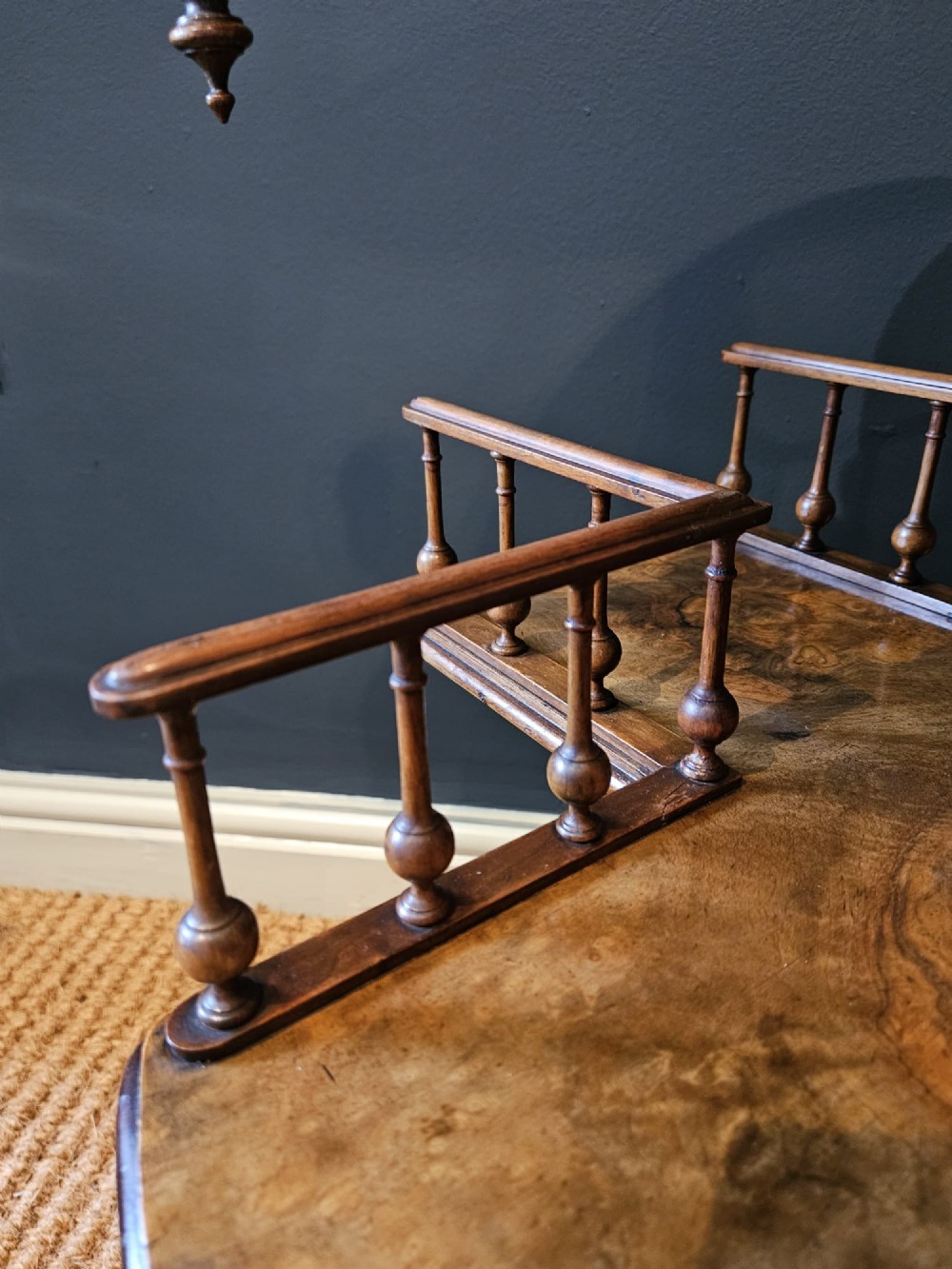 Mid Victorian Walnut Revolving Book Table View VIII