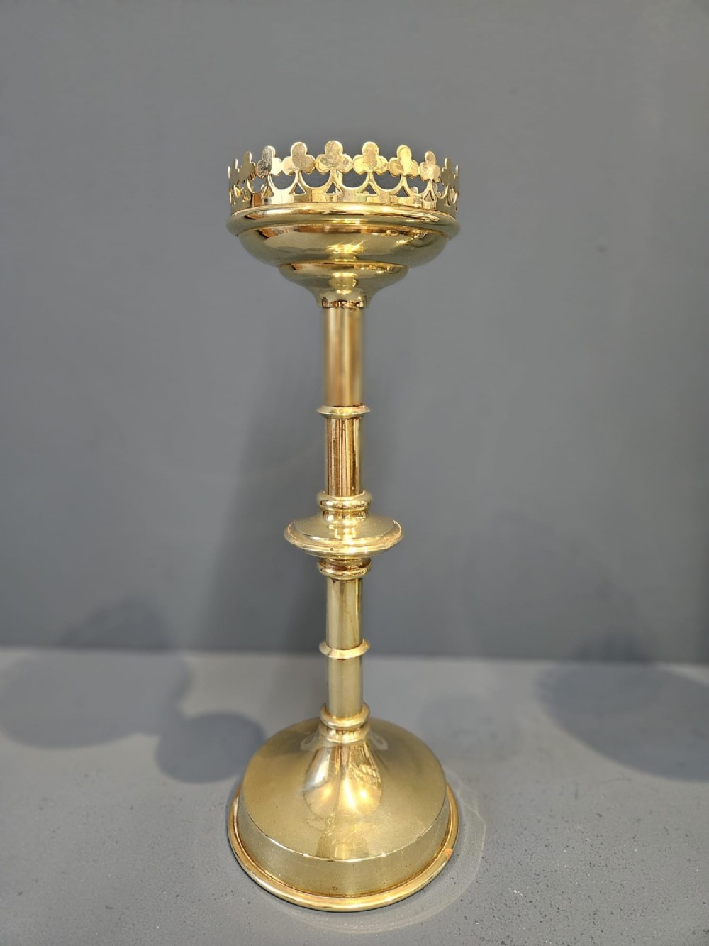 Matching Pair of Church Candlesticks View II