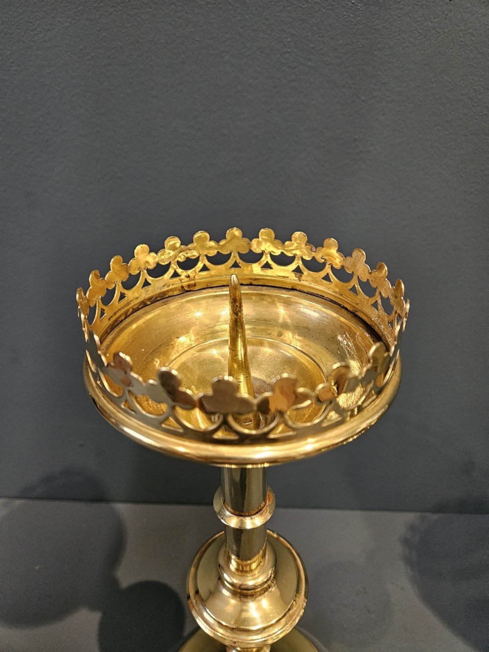 Matching Pair of Church Candlesticks View IV
