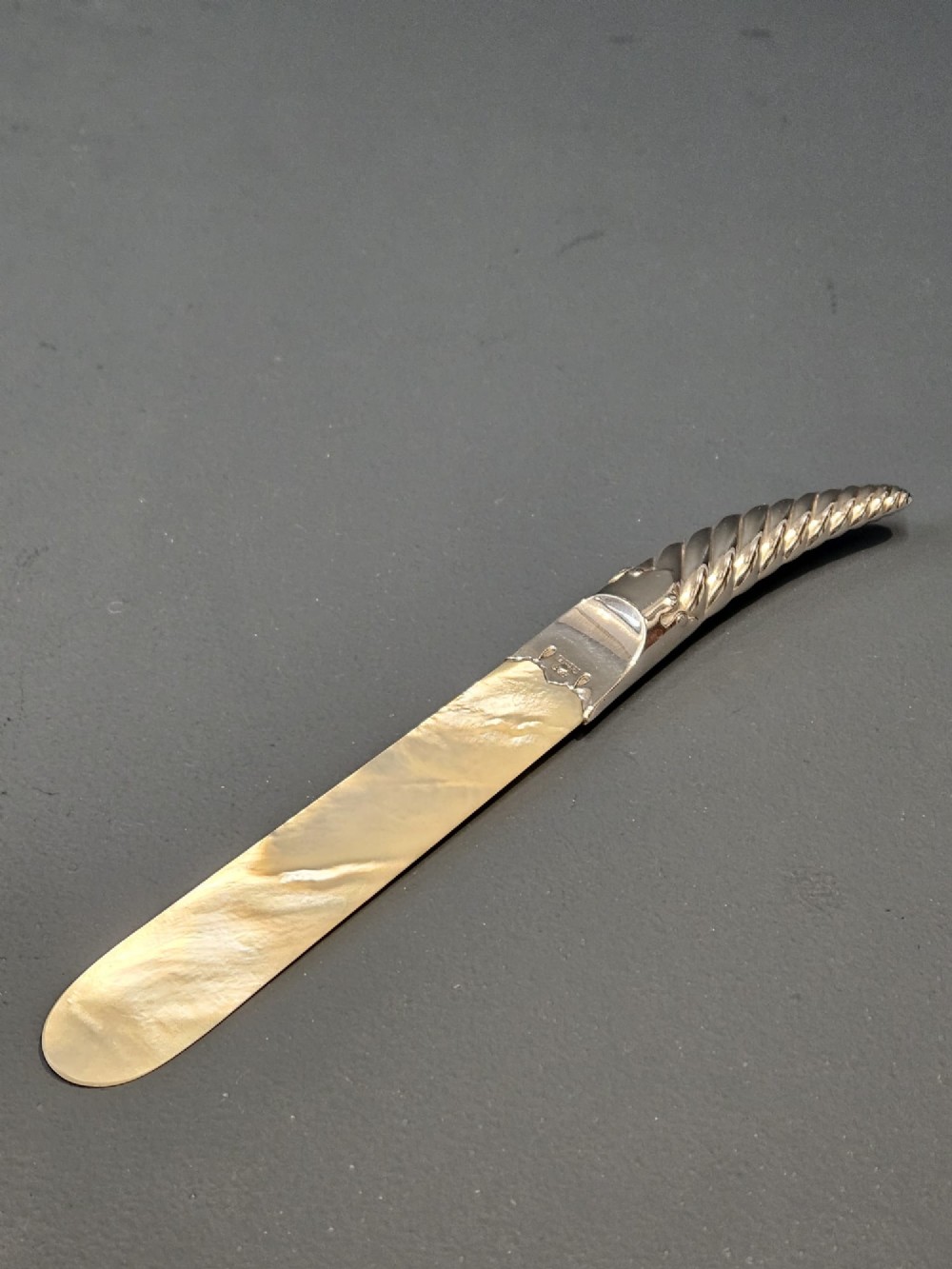 Levi & Salaman Victorian Silver and Mother of Pearl Page Turner