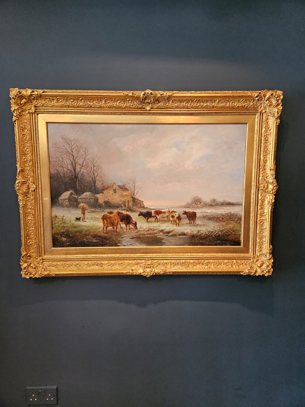 Fine Victorian Oil on Canvas Painting by Henry Park