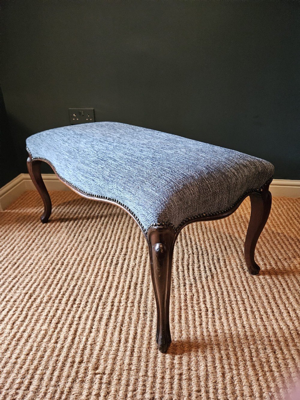 Victorian Sabre Leg Double Stool