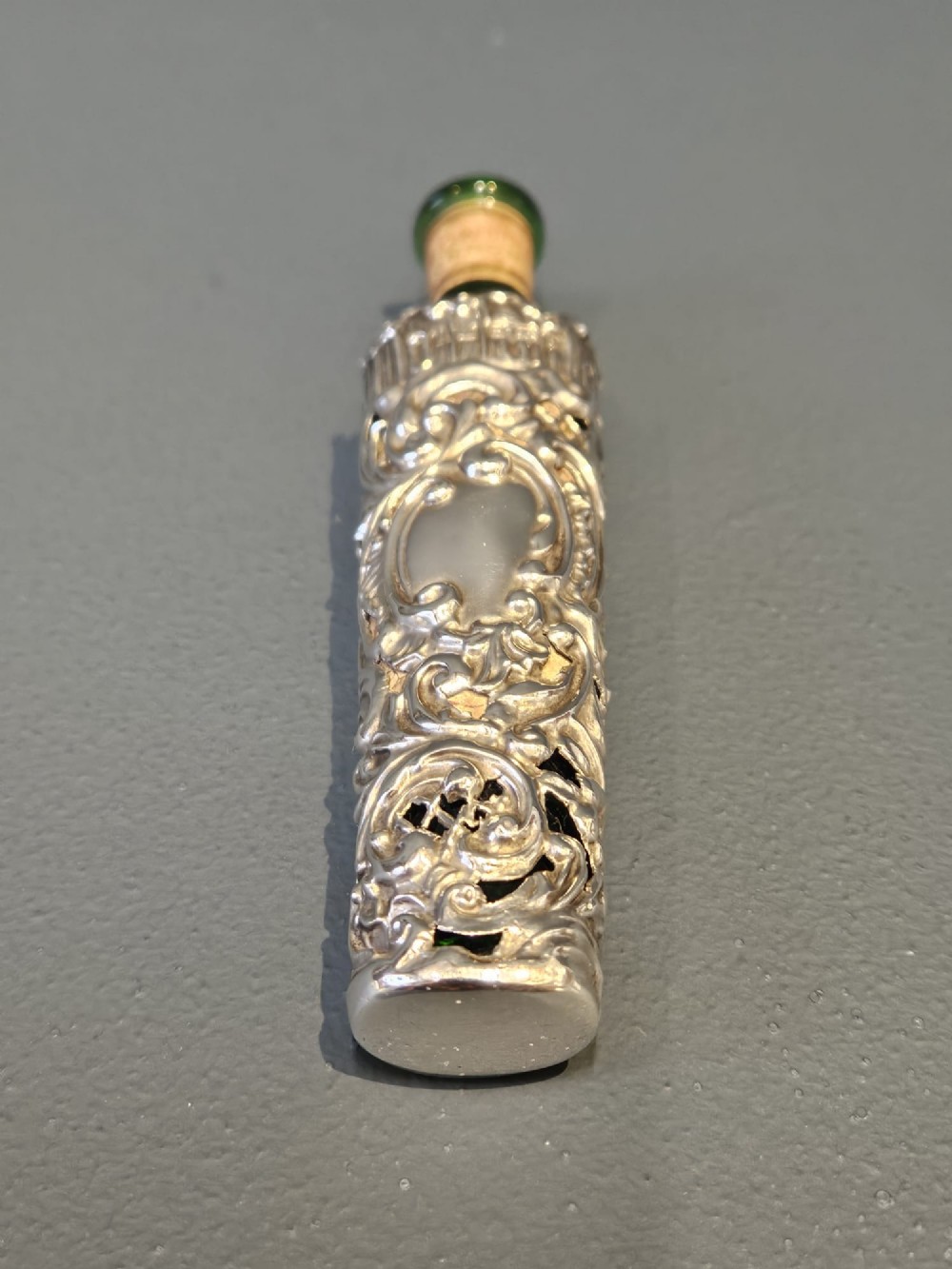 Edwardian Silver Bottle Case with Bottle View II