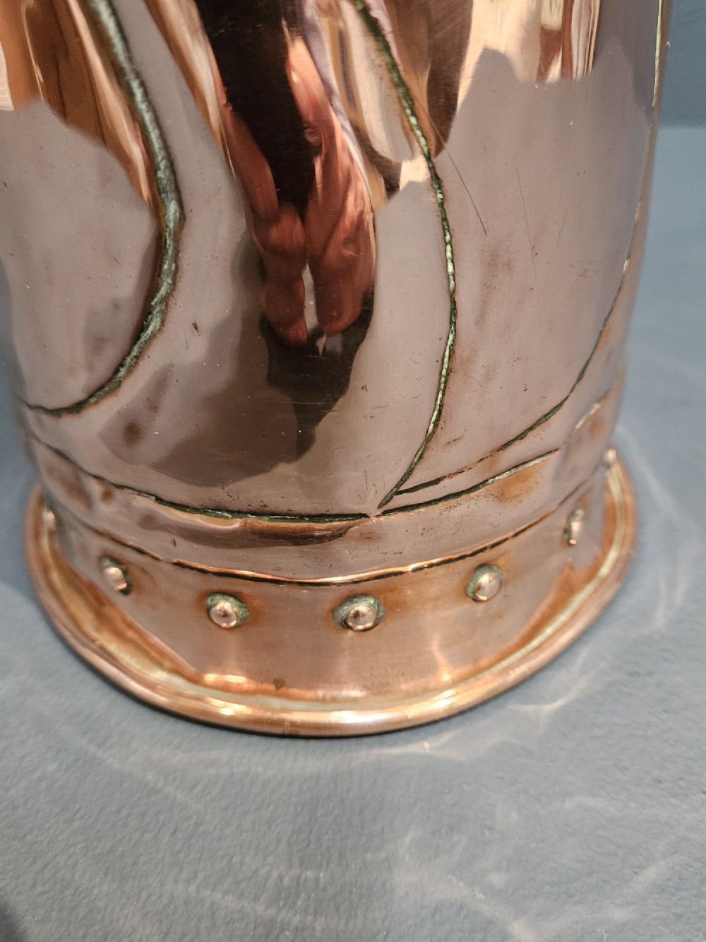 Art Nouveau Copper Coffee Pot View VIII