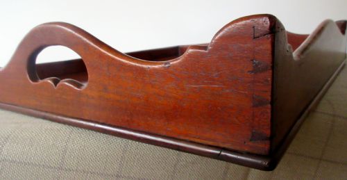 GEORGE III MAHOGANY BUTLERS TRAY CIRCA 1790 - ADDITIONAL PHOTO 1