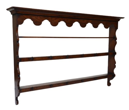 OAK HANGING DELFT RACK CIRCA 1810 - ADDITIONAL PHOTO 1