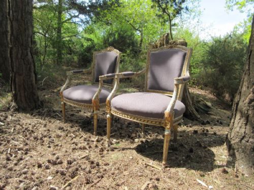 FINE PAIR OF FRENCH 19TH CENTURY FAUTEUILS OPEN ARMCHAIRS CIRCA 1880 - ADDITIONAL PHOTO 6