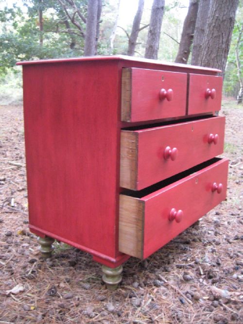 REGENCY PAINTED CHEST CIRCA 1830 - ADDITIONAL PHOTO 4