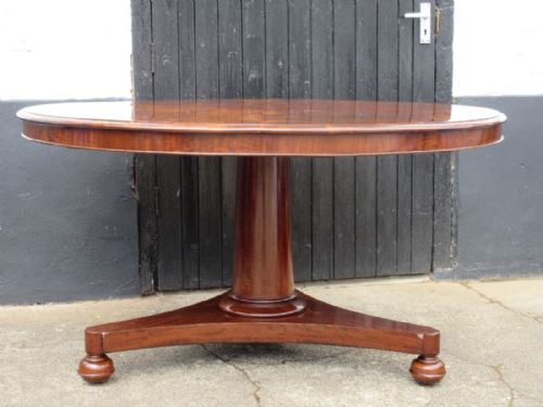 WILLIAM IV MAHOGANY TILT TOP BREAKFAST TABLE DINING TABLE CIRCA 1840 - ADDITIONAL PHOTO 2