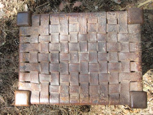 VERY EARLY MOUSEMAN STOOL WITH ORIGINAL LATTICE SEAT CIRCA 1930 - ADDITIONAL PHOTO 2