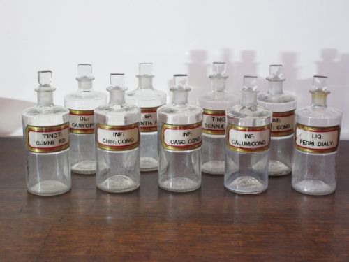 SET OF 9 CHEMIST APOTHECARY JARS LATE 19TH CENTURY - ADDITIONAL PHOTO 1