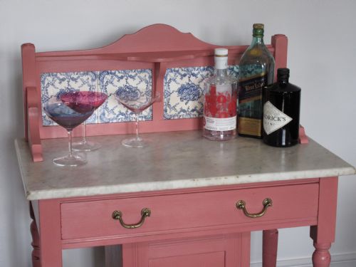LATE VICTORIAN MARBLE TOPPED WASHSTAND CIRCA 1890 - ADDITIONAL PHOTO 2