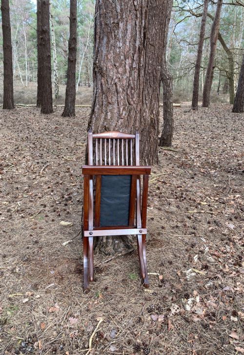 LATE VICTORIAN CHILD'S FOLDING CHAIR CIRCA 1890 - ADDITIONAL PHOTO 5