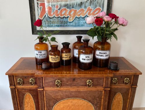 COLLECTION OF 6 BROWN GLASS APOTHECARYCHEMIST JARS LATE 19TH CENTURY - ADDITIONAL PHOTO 2
