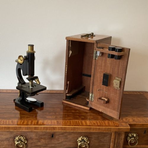 rj beck ltd microscope london circa 1900 - CATEGORY: ANTIQUE MISCELLANEOUS - DATED 1900