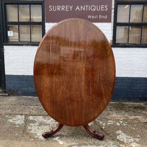 GOOD EARLY VICTORIAN OVAL MAHOGANY BREAKFAST TABLE CIRCA 1850 - ADDITIONAL PHOTO 10