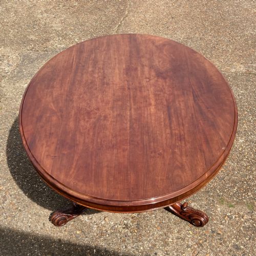 GOOD EARLY VICTORIAN OVAL MAHOGANY BREAKFAST TABLE CIRCA 1850 - ADDITIONAL PHOTO 9