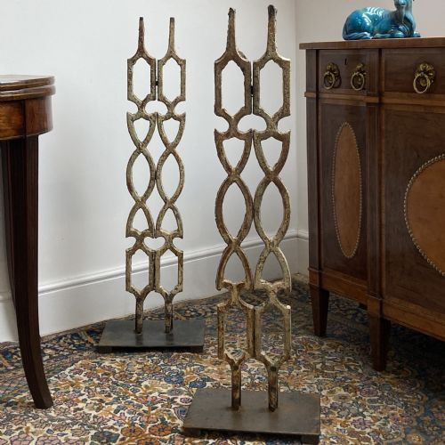 pair of cast iron doorstops circa 1850 - CATEGORY: ANTIQUE MISCELLANEOUS - DATED 1850
