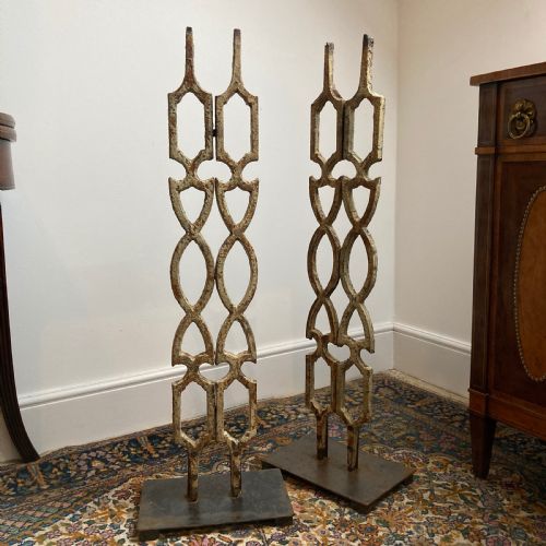 PAIR OF CAST IRON DOORSTOPS CIRCA 1850 - ADDITIONAL PHOTO 1