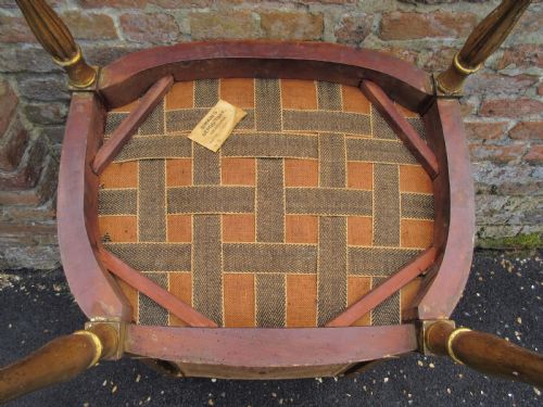 GEORGE III SHERATON GILTWOOD DRAWING ROOM CHAIR CIRCA 1795 - ADDITIONAL PHOTO 5