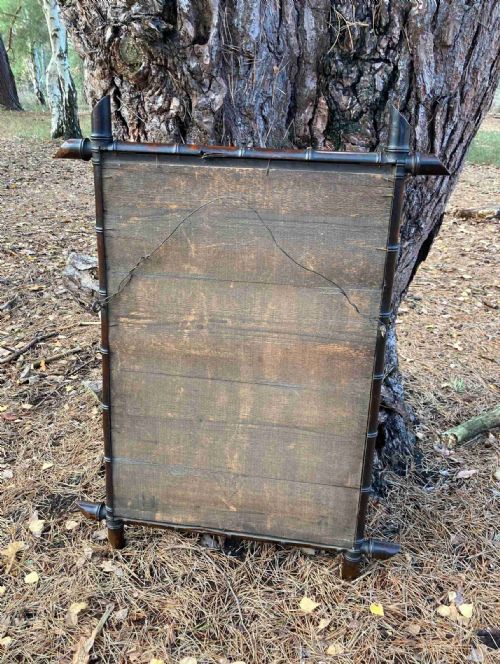 FRENCH FAUX BAMBOO MIRROR CIRCA 1880 - ADDITIONAL PHOTO 4