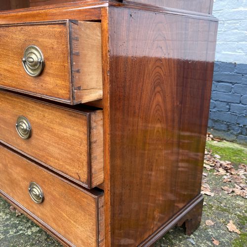 GEORGE III MAHOGANY LINEN PRESS CIRCA 1790 - ADDITIONAL PHOTO 7