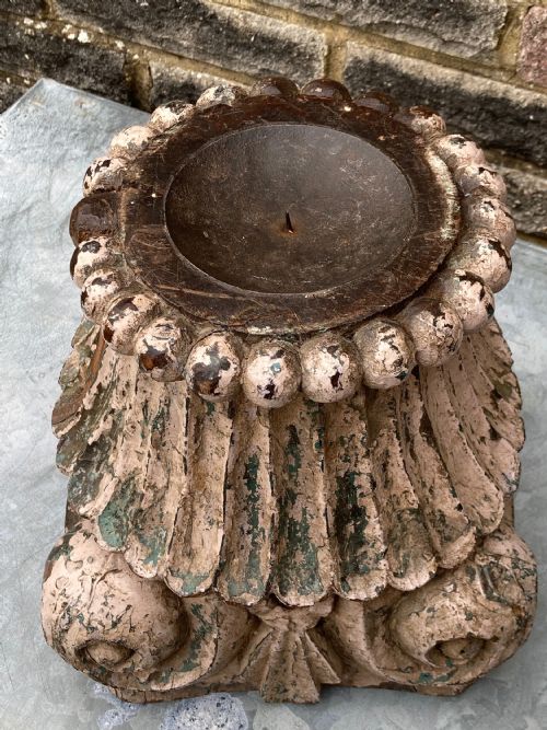 DELIGHTFUL INDONESIAN CANDLESTICK CANDLESTAND 18TH19TH CENTURY - ADDITIONAL PHOTO 6