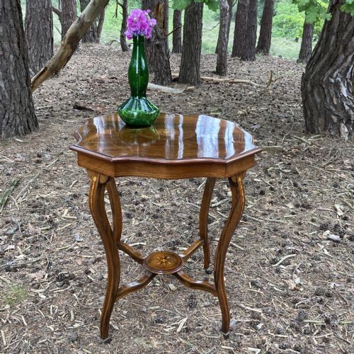 VICTORIAN ROSEWOOD OCTAGONAL CENTRE TABLE CIRCA 1890 - ADDITIONAL PHOTO 1