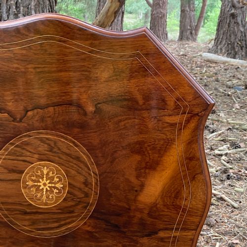 VICTORIAN ROSEWOOD OCTAGONAL CENTRE TABLE CIRCA 1890 - ADDITIONAL PHOTO 5
