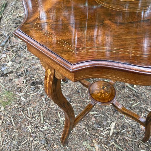 VICTORIAN ROSEWOOD OCTAGONAL CENTRE TABLE CIRCA 1890 - ADDITIONAL PHOTO 8