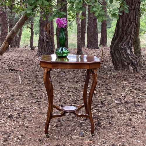 VICTORIAN ROSEWOOD OCTAGONAL CENTRE TABLE CIRCA 1890 - ADDITIONAL PHOTO 9