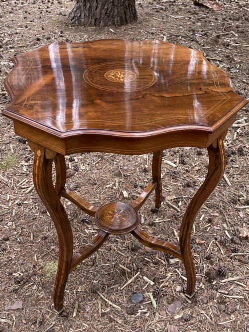 victorian rosewood octagonal centre table circa 1890 - CATEGORY: ANTIQUE TABLES - DATED VICTORIAN