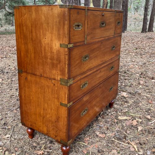 HILL MILLARD SECRETAIRE MILITARY CAMPAIGN CHEST CIRCA 1875 - ADDITIONAL PHOTO 10