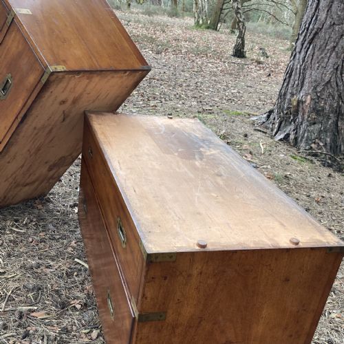 HILL MILLARD SECRETAIRE MILITARY CAMPAIGN CHEST CIRCA 1875 - ADDITIONAL PHOTO 11