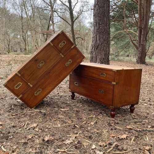 HILL MILLARD SECRETAIRE MILITARY CAMPAIGN CHEST CIRCA 1875 - ADDITIONAL PHOTO 13