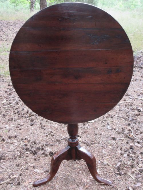 GEORGIAN YEW WOOD TRIPOD OCCASIONAL OR LAMP TABLE CIRCA 1770 - ADDITIONAL PHOTO 1