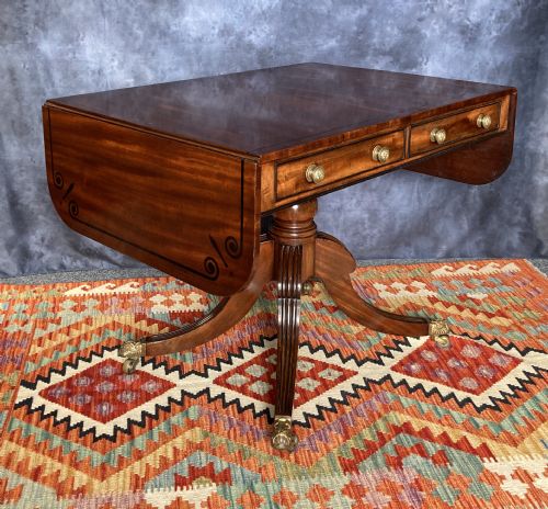 FINE REGENCY MAHOGANY SOFA TABLE CIRCA 1810 - ADDITIONAL PHOTO 1