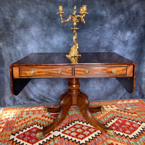 FINE REGENCY MAHOGANY SOFA TABLE CIRCA 1810 - ADDITIONAL PHOTO 2