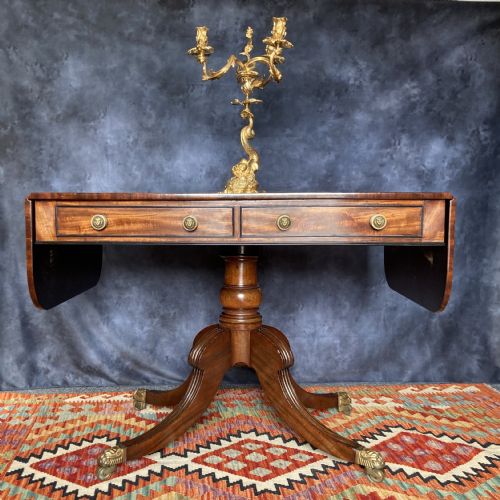 FINE REGENCY MAHOGANY SOFA TABLE CIRCA 1810 - ADDITIONAL PHOTO 3