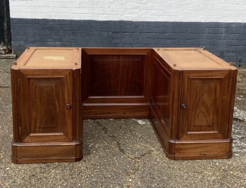 ITALIAN MAHOGANY PEDESTAL DESK CIRCA 1850 - ADDITIONAL PHOTO 14