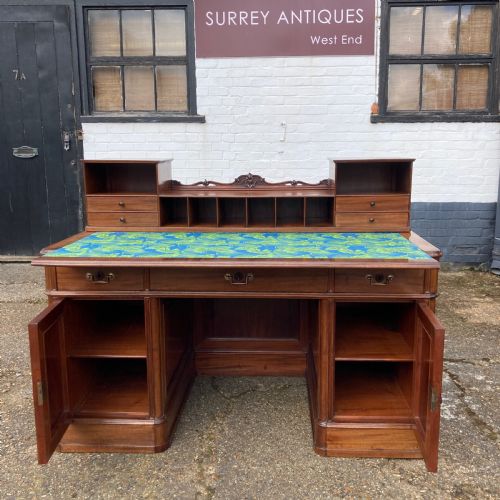 ITALIAN MAHOGANY PEDESTAL DESK CIRCA 1850 - ADDITIONAL PHOTO 19