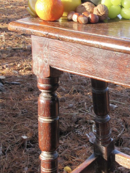 A MID 17TH CENTURY OAK JOINT STOOL ENGLISH CIRCA 1650 - ADDITIONAL PHOTO 6