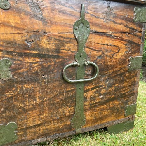 SWEDISH PINE MARRIAGE CHEST BLANKET BOX CIRCA 1819 - ADDITIONAL PHOTO 5