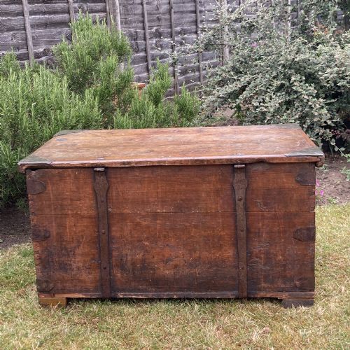 SWEDISH PINE MARRIAGE CHEST BLANKET BOX CIRCA 1819 - ADDITIONAL PHOTO 9