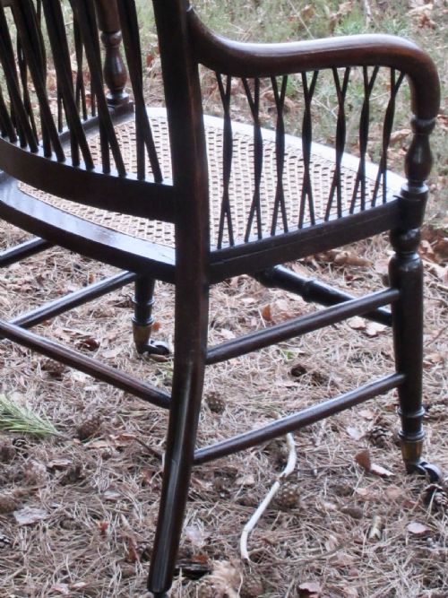 SIMULATED ROSEWOOD STICKBACK OR OPEN ARMCHAIR CIRCA 1830 - ADDITIONAL PHOTO 4