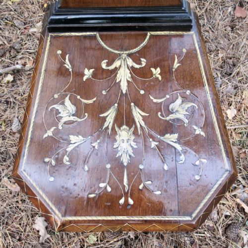 ITALIAN RENAISSANCE STYLE HALL CHAIR OF SGABELLO FORM CIRCA 1850 - ADDITIONAL PHOTO 4