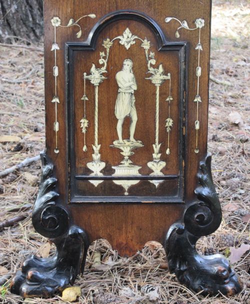 ITALIAN RENAISSANCE STYLE HALL CHAIR OF SGABELLO FORM CIRCA 1850 - ADDITIONAL PHOTO 5